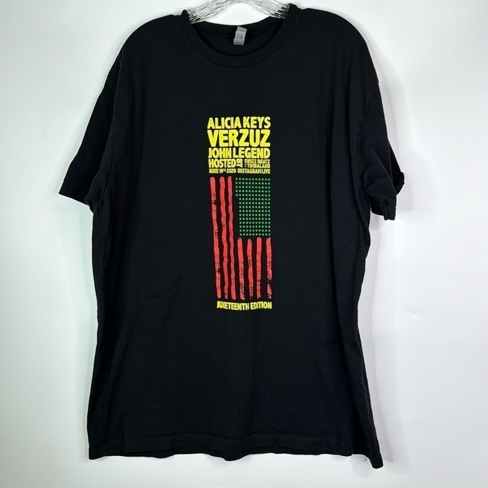 Alicia Keys Verzuz Battle John Legend Black Tshirt XXL
